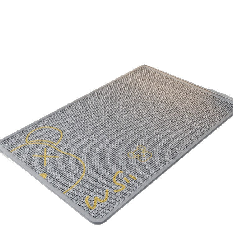 Cartoon Linen Bathroom Mat