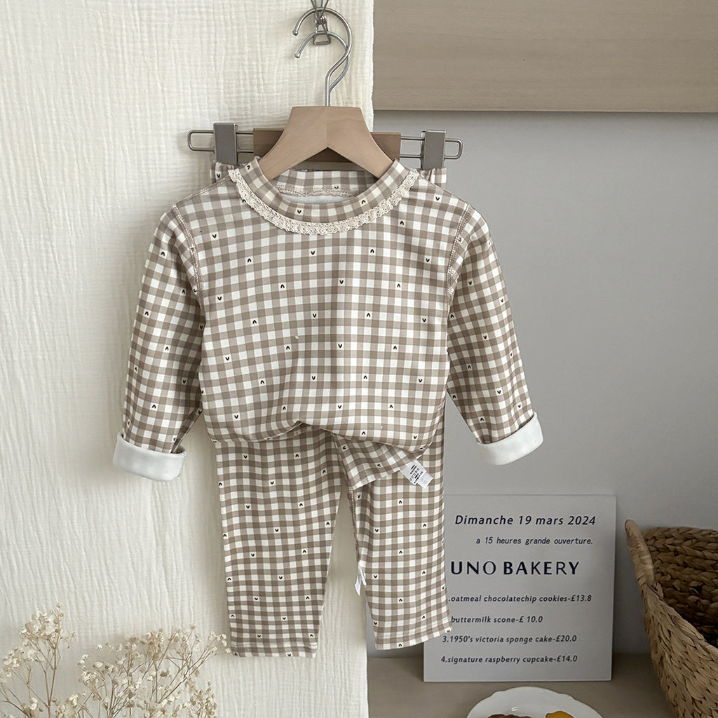 Childrens Autumn Winter Thermal Home Wear Set