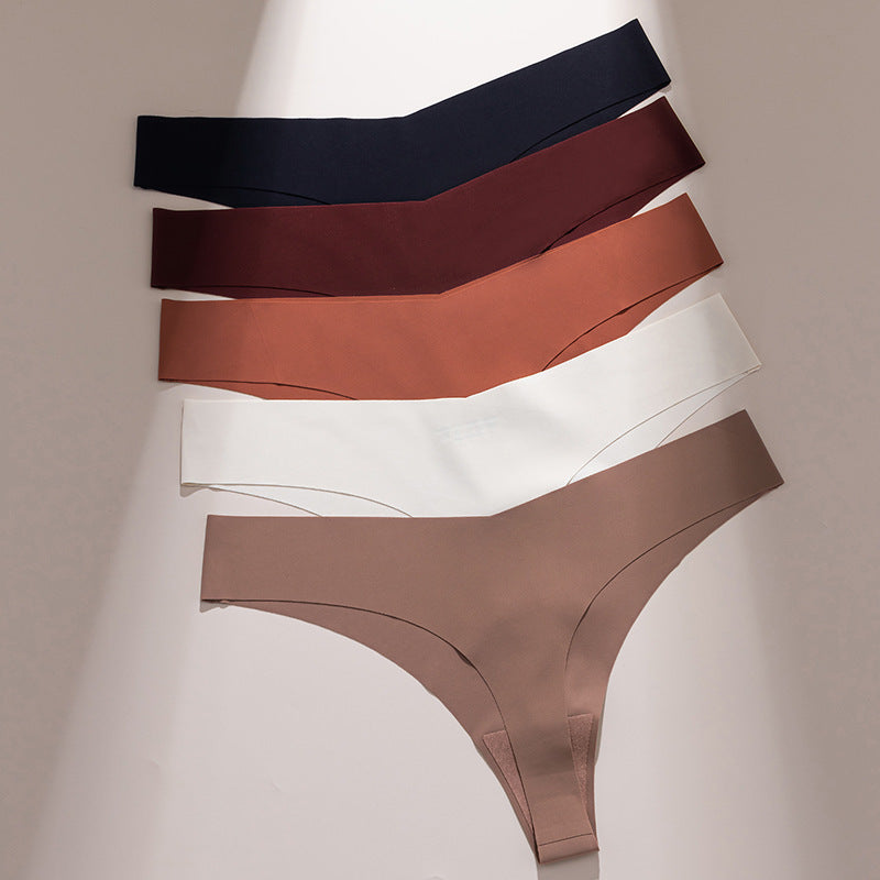 Seamless Womens Thong with Cotton Gusset