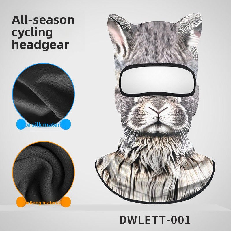 3D Animal Print Full Face Balaclava
