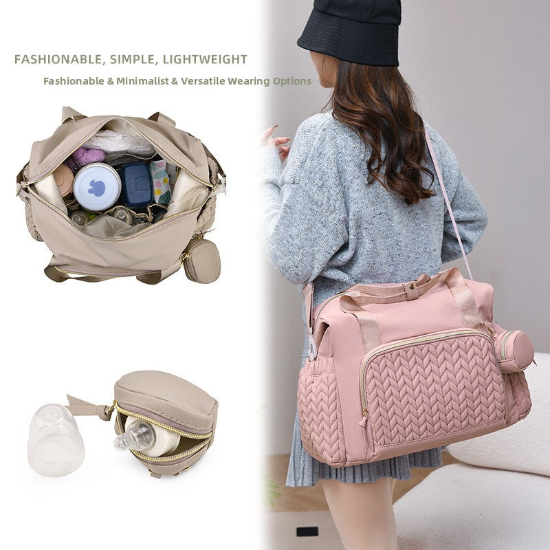 Multifunctional Mommy Diaper Bag with Pacifier Holder