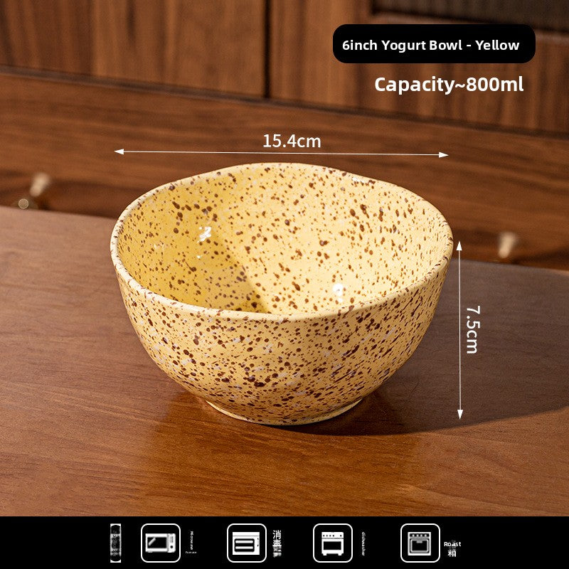 Splash Ink Ceramic Yogurt Bowl