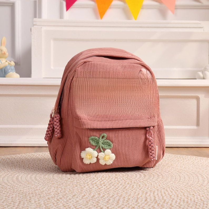 Handmade Custom Corduroy Backpack