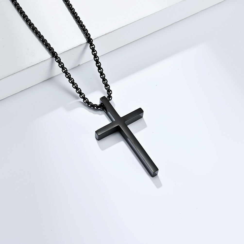 Simple Cross Alloy Necklace