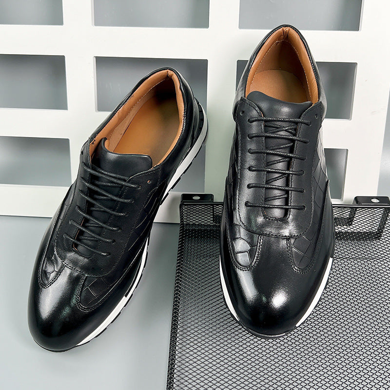 Men's Leather Brogue Casual Shoes