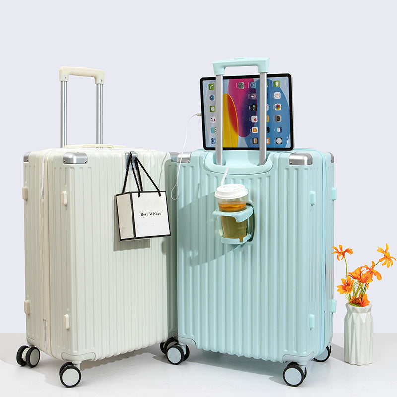 Multifunctional ABS+PC Travel Suitcase