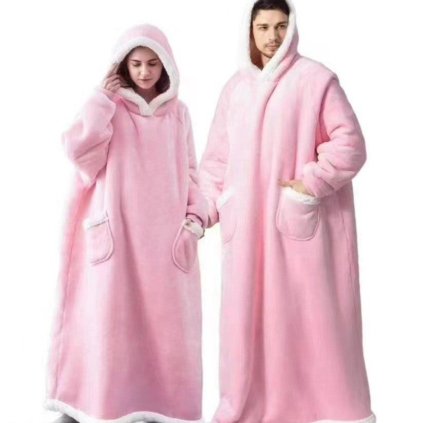 Thickened Fleece Hooded Loungewear