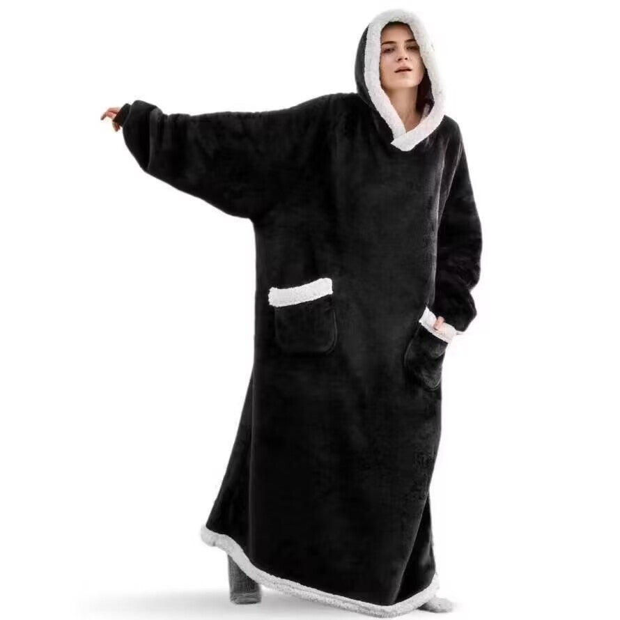 Thickened Fleece Hooded Loungewear