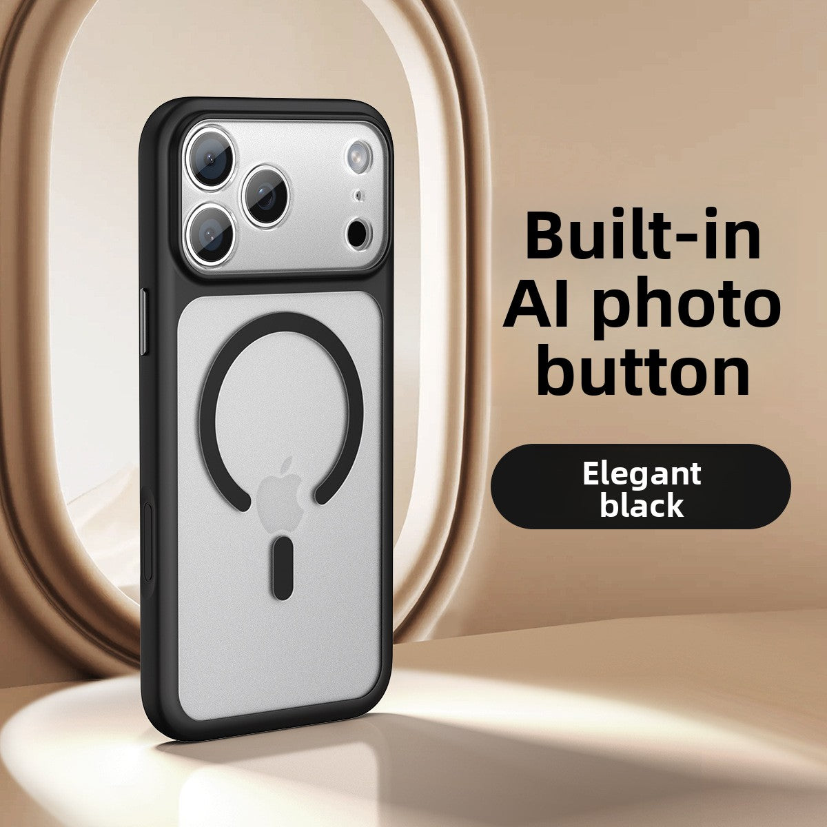 2.5mm Thick Matte Magnetic 360 Rotating Stand Phone Case for iPhone 17 18 Series