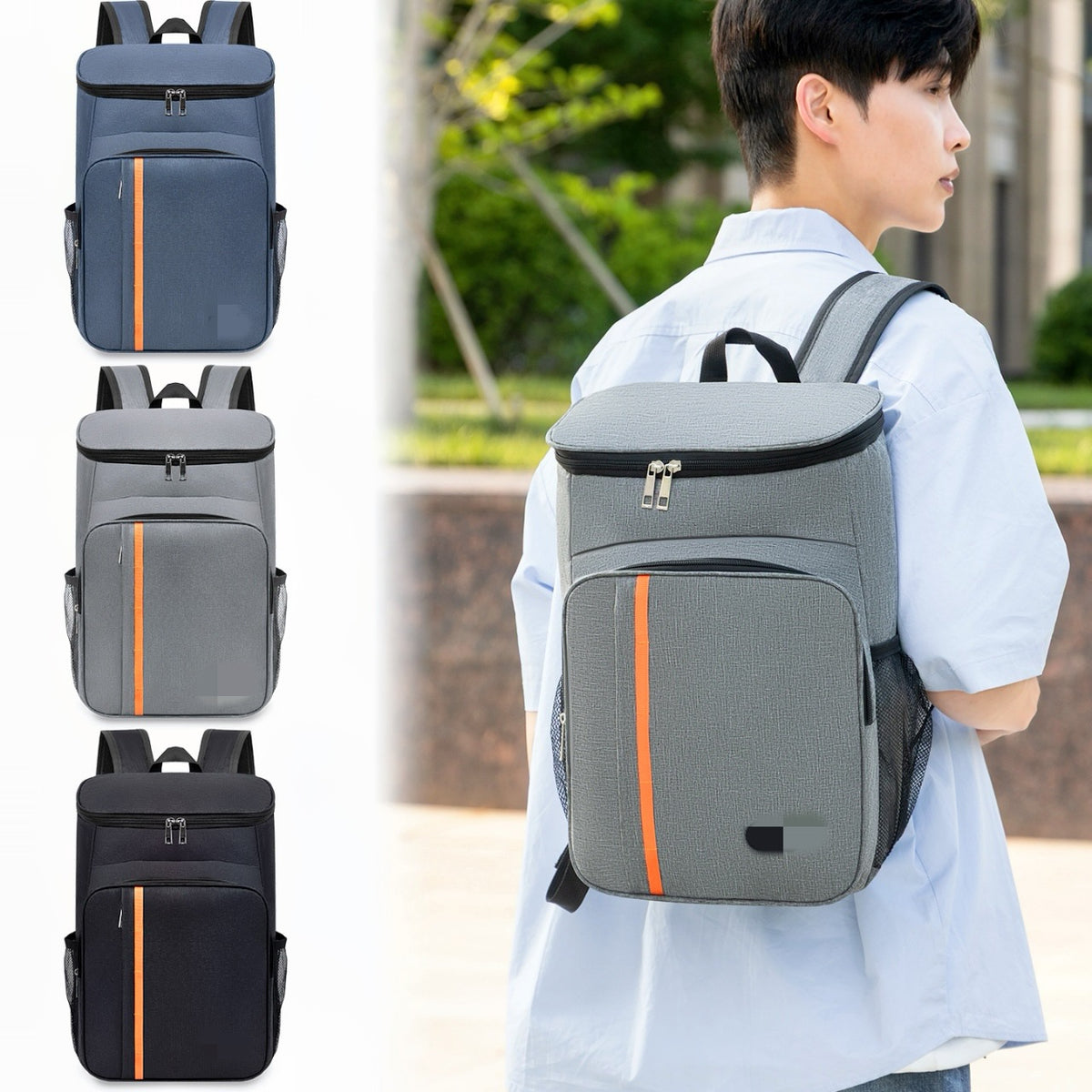 Double-Shoulder Thermal Insulation Travel Backpack