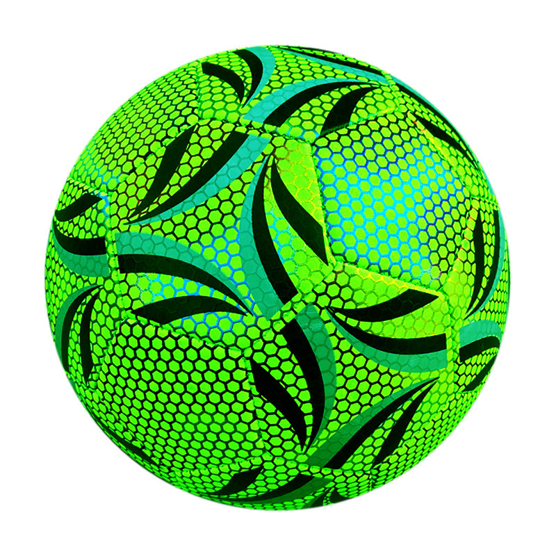 Luminous football reflective laser luminous football Training Pvc Football