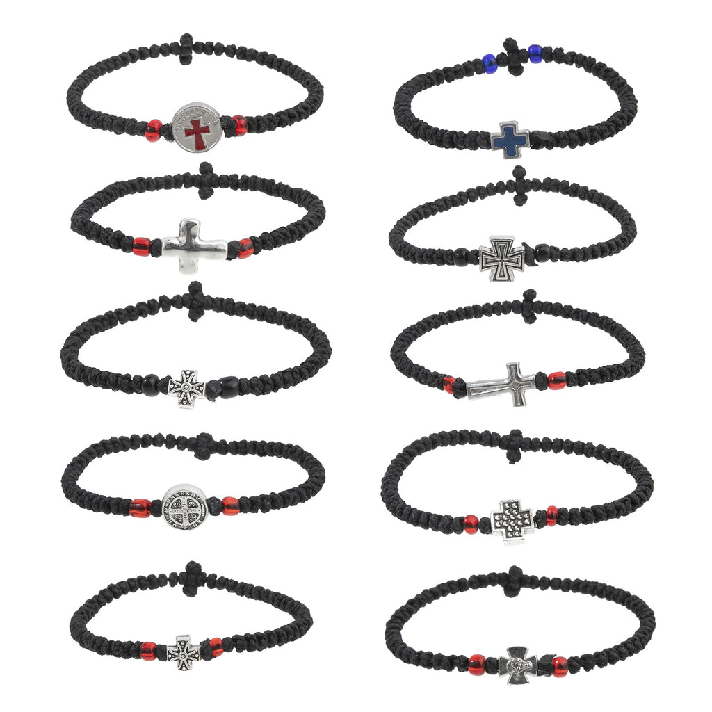 Handmade rope knot prayer bracelet