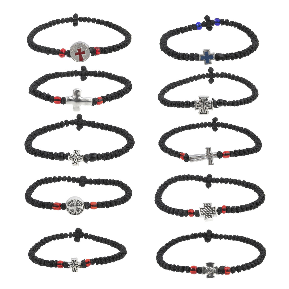 Handmade rope knot prayer bracelet