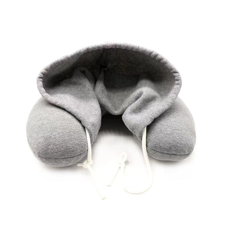 Hooded U-Shaped Travel Pillow