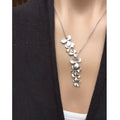 Floral Alloy Necklace and Earrings Set