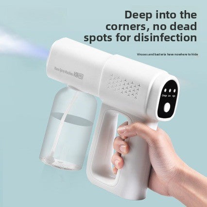 Electric Alcohol Disinfection Spray Gun with Blue Light Sterilization