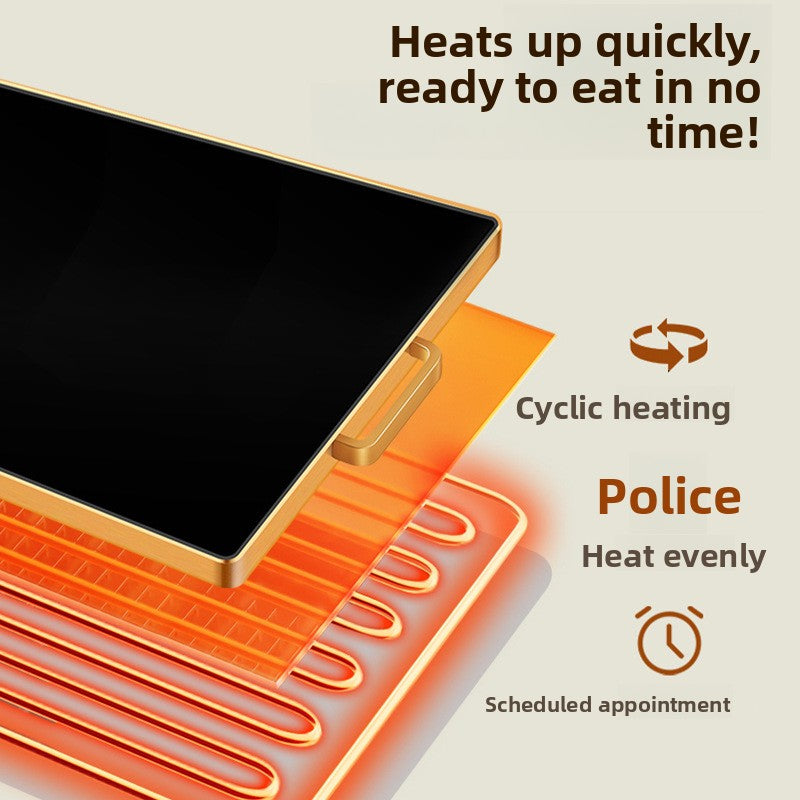 Adjustable Temperature Food Warming Plate with Touch Control