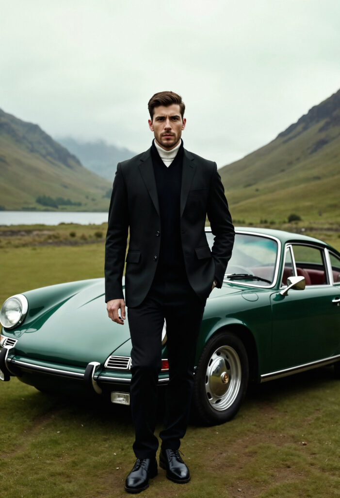 men fashion editorial outdoors