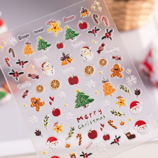 5D Christmas Tree Nail Stickers