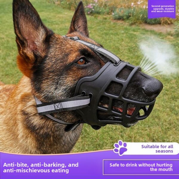 Anti-bite and anti-eating muzzles for large and medium-sized dogs