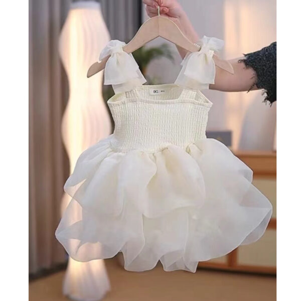 Girls Tulle Princess Dress with Bow