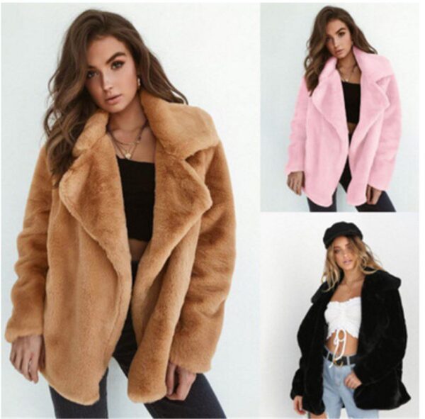 Long Fur Coat Jacket for Women