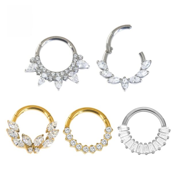 Crown Wing Butterfly Nose Piercing Jewelry