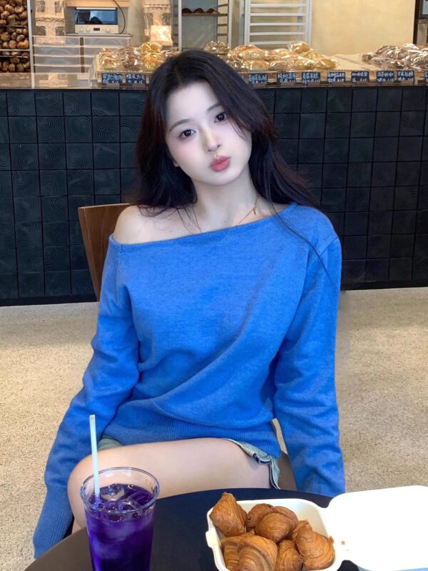 Slant Shoulder Sweater