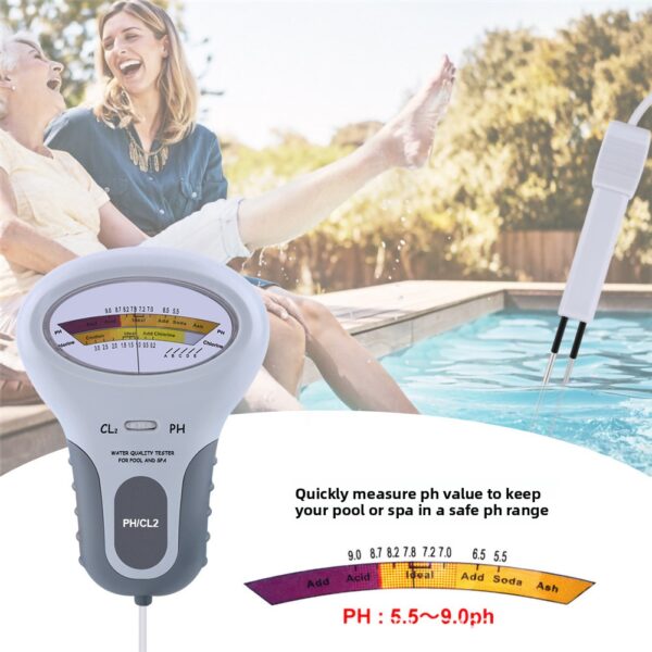 Chlorine and pH Water Quality Tester